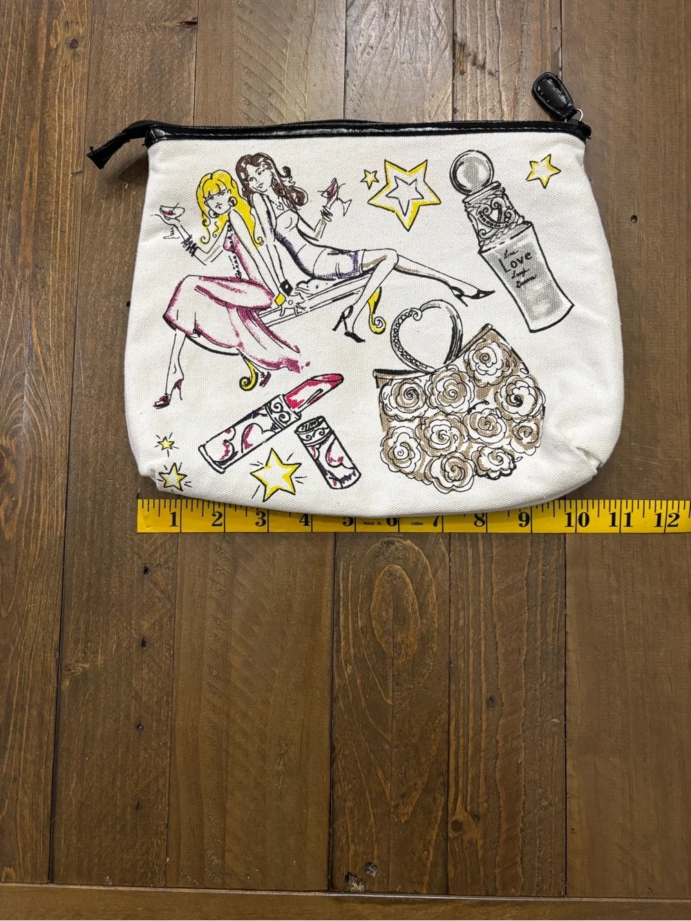 Brighton Canvas Holiday City Cosmetics Bag